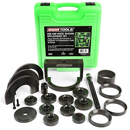 OEMTOOLS 37342 Master Wheel Bearing Removal Tool, Wheel Bearing Installer Kit Fits Most Vehicles, Self-Centering Design, Front, Rear, and All-Wheel Drive - style: Expanded Master Kit