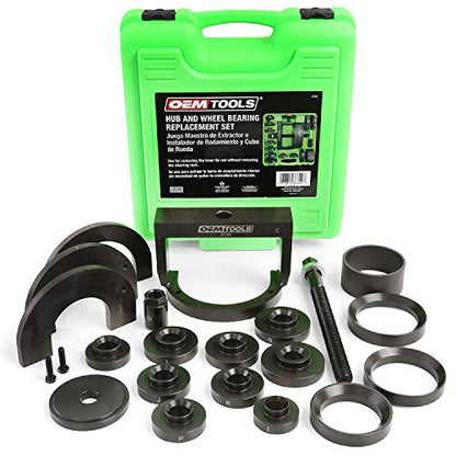 OEMTOOLS Master Wheel Bearing Removal Tool and Wheel Bearing Installer Kit | Fits Most Vehicles, Self-Centering Design, Front, Rear, and All-Wheel Drive, Heavy Duty Construction - style: Expanded Master Kit