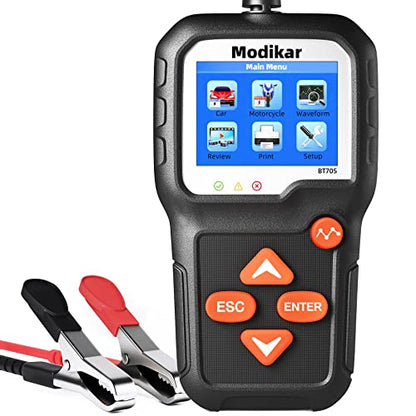 6V 12V Car Battery Tester, 100-2000 CCA Alternator Tester, BT705 | Automotive Battery Load Tester, Digital Battery Checker for Car SUV Motorcycle Golf Carts Lawn Mower Marine RV and Truck - style: BT705 6V & 12V