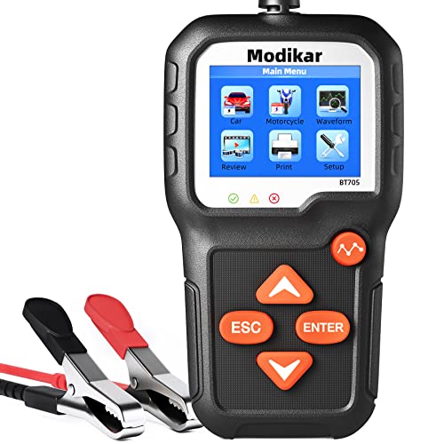 6V 12V Car Battery Tester, 100-2000 CCA Alternator Tester, BT705 | Automotive Battery Load Tester, Digital Battery Checker for Car SUV Motorcycle Golf Carts Lawn Mower Marine RV and Truck - style: BT705 6V & 12V