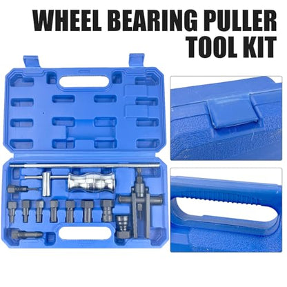 12Pcs Bearing Puller ＆ Blind Bearing Puller ＆ Slide Hammer Puller Kit | for Bearing Diameter 8-32mm (slide hammer two jaw puller)