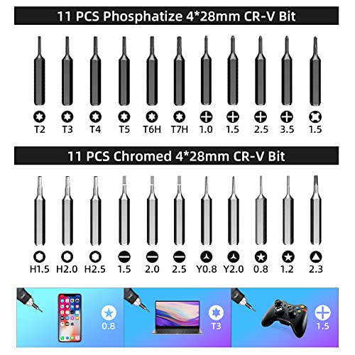 JAKEMY Precision Screwdriver Set: DIY Screwdriver Repair Kit for Men, Magnetic Torx Screwdriver for Laptop, Computer, Macbook, iPhone, Watch, Eyeglasses - color: 8185b - 25 in 1