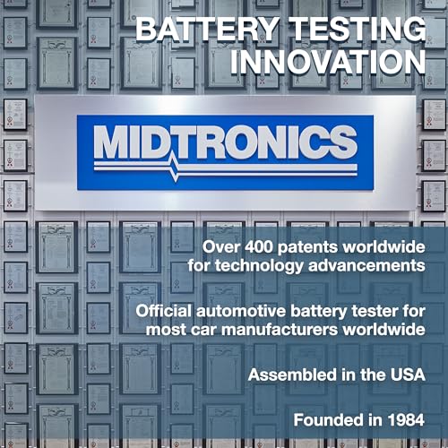 Midtronics MDX-650P SOH -12V & 24V Digital Battery Conductance & Electrical System Analyzer Battery Tester + Printer - I0' Cables, SOH Graph, Tool Bag