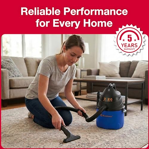 Koblenz WD-353L Wet Dry Vacuum Cleaner, Home Car Garage Workshop, 2.0 PHP - size: 3 Gallon 2.0 HP