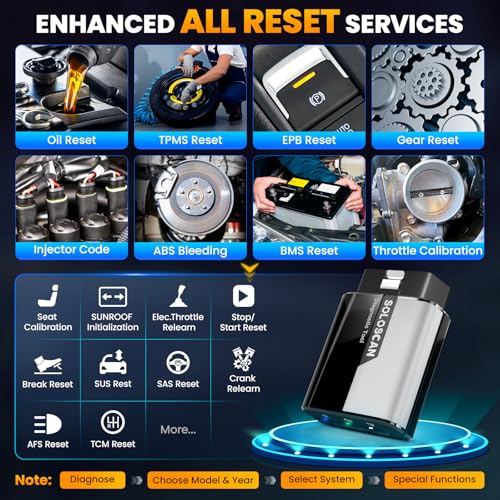 KINGBOLEN Soloscan for GM OBD2 Scanner Bluetooth, Lifetime Update | Bidirectional Scan Tool for iOS & Android, All Reset Service, Full System Diagnostic Tool for Buick/Chevy/Cadillac/GMC