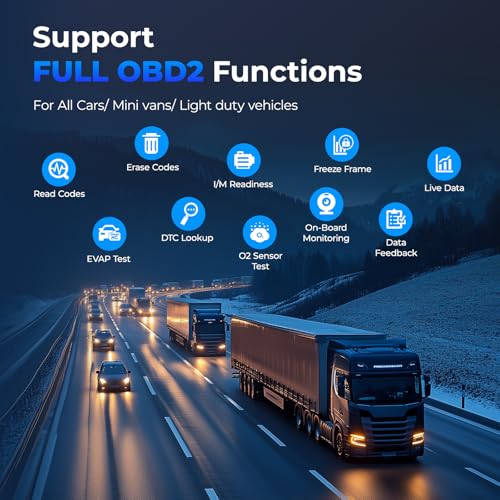NEXAS NL102 Heavy Duty Truck Diagnostic Scanner for Diesel Trucks, HD Code Reader with Live Data & DTC Lookup, J1939/J1708 Truck Scan Tool for Cummins, Freightliner, Detroit, PACCAR, Class 4-8 Trucks - color: truck scanner
