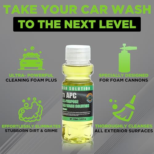 PWACCS Foam Cannon for Pressure Washer, 1.5 Liter | Car Wash Kit with Soap, Snow Foam Blaster, Includes Car Drying Towel and Wash Mitt, 3600 PSI - size: 400 ML