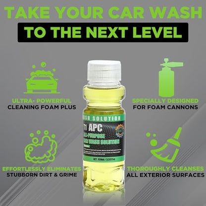 PWACCS Foam Cannon for Pressure Washer, 1.5 Liter | Car Wash Kit with Soap, Snow Foam Blaster, Includes Car Drying Towel and Wash Mitt, 3600 PSI - size: 400 ML