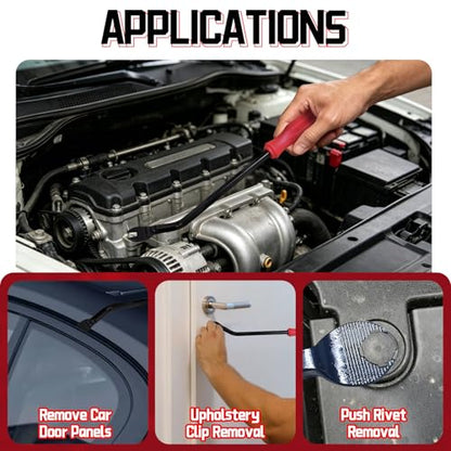 Car Clip Pliers, Panel Clip Removal Tool, Auto Clip Removal Pliers for Automotive Plastic Fasteners, Push Pin & Door Trim, Damage-Free Disassembly