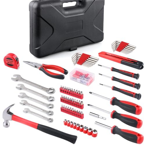 WINNER 175-Piece Multi-Purpose Automotive and Household Tool Kit in Toolbox Storage Case, Perfect for General Home and Auto Repairs, House DIY Project, Garage, Car, Travel Emergency, Father's Day Gift