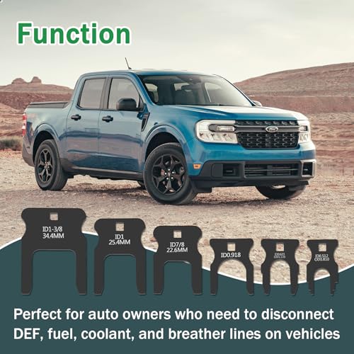 DEF & Fuel Line Disconnect Tool Kit Compatible with 2012+ Ford, Suburban, Tahoe, Yukon, Chevy Silverado and GMC Sierra, Easy Use to Disconnect DEF, Fuel, coolant, and Breather Lines