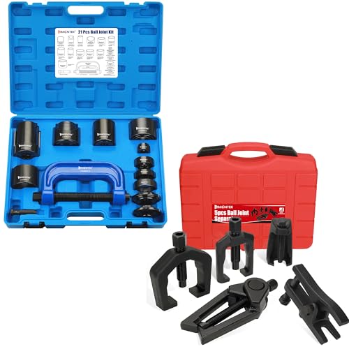 5Pcs Pitman Arm Puller Ball Joint Separator, Tie Rod End Tool with Ball Joint Press Kit
