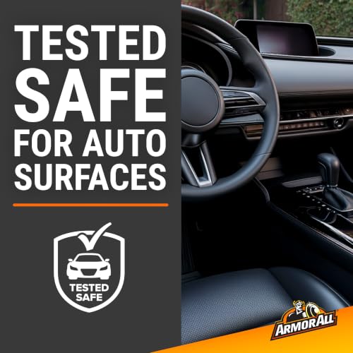 Armor All Streak-Free Original Protectant Spray, Car Interior Cleaner, 28oz | Car cleaning spray, dashboard cleaner for car interior safe on vinyl, rubber, plastic; apply with cloth, not for controls - size: 28 Fl Oz (Pack of 1)