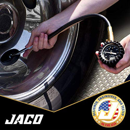 JACO EliteProPlus Tire Pressure Gauge with Dually Air Chuck - 160 PSI