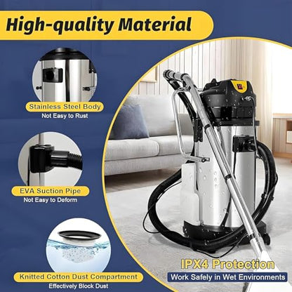 Extractor Vacuum Washing Machine,Portable Extractor for Car Detailing,Commercial Carpet Cleaner Machine, 1034w - Ultimate Cleaning Power 30L/7.93gal (40L) - size: 40L