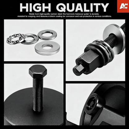 for GM 25264 Harmonic Balancer Puller and 551141 Crank Pulley Install Tool Harmonic Balancer Installation Tool Replacement for GM LS Series Engines 1997-UP