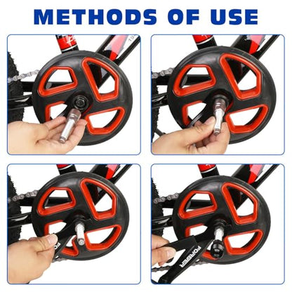 Oumers Bike Crank Extractor/Arm Remover and Bottom Bracket Remover with 16mm Spanner/Wrench. Professional Bicycle Repair Tool Kit - color: Black