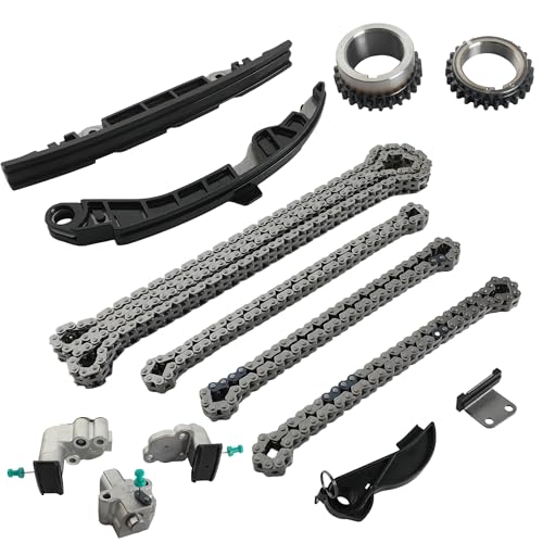 3.5L Engine VQ35DD Timing Chain Kit | Fit For Nissan Pathfinder & Infiniti QX60 V6 3.5L 2017-2024 Replace OE# 130856KA1B 130706KA1C 150436KA0A 130286KA0A - size: Timing Chain Kit 3.5L 2017-2024