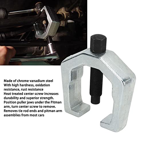 Tie Rod End Pitman Arm Puller Remover, Universal 2 - Jaw Auto Repair Tool with 34mm Opening, Chrome Vanadium Steel for Steering Gear Service on Cars and Light Trucks