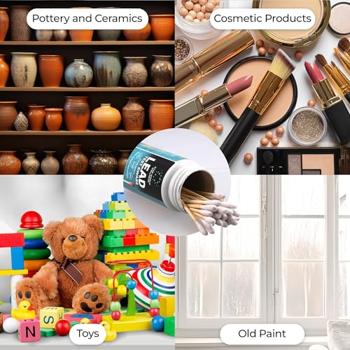 Lead Test Kit for Dishes, 30 Units, Lead Paint Test Kit, Lead Test Swabs for Instant Lead Detection – Home Use on All Surfaces: Painted, Dishes, Toys, Jewelry, Metal, Ceramics, Wood.
