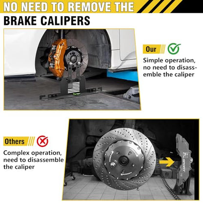 2026 Upgraded Wheel Alignment Tool, 2 PCS Toe Alignment Tool Plates Without Removing Calipers, Wheel Alignment Kit with 2 Measuring Tapes, Compatible with Most Cars and SUVs
