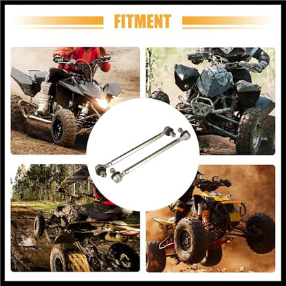22cm 8.66" Steering Tie Rod End Tie Rod Link Fit for 50cc 70cc 90cc 110cc 125cc 150cc ATV Quad Four with Ball Joint Accessories - Pack of 2 Durable Material