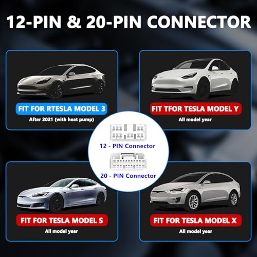 3-in-1 Diagnostic Cable for Tesla Model 3, Model Y, Model S, Model X 12-Pin, 20-Pin, 26-Pin Splitter Harness Adapter Work with Diagnostic Scanner - color: 1Pcs