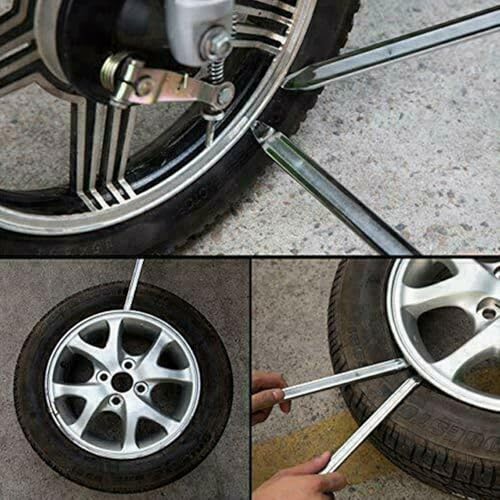 Tire Iron Spoons Changing Tire Lever Bar Set Repair Tool，for Tyre Changing of Remover Metal Steel for Motorcycle Bike Scooter Bicycle Mower