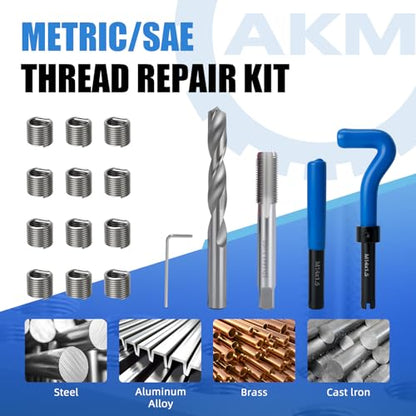 AKM 17PCS M14*1.5 Metric Thread Repair Kit
