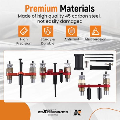 maXpeedingrods Fuel Injector Puller Removal Installer Set for BMW | N20 N26 N43 N47 N51 N52 N53 N54 N55 N57 N63 S63 Engine, Fuel Injector Extractor Slide Hammer Puller Set - style: for BMW