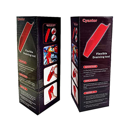 Cyantor Flexible Oil Drain Tool Funnel, Reusable Oil Filter Funnel Spill Free, Portable Flexible Draining Tool Can be Molded Into Different Shape