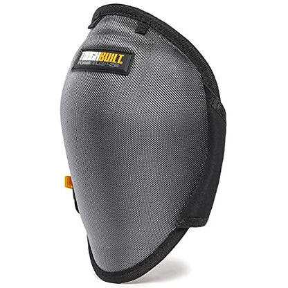 ToughBuilt – FoamFit Professional Knee Pads, Heavy-Duty Ergonomic Support with Adjustable Straps for All-Day Comfort & Protection (TB-KP-2B) - size: Standard (Grey/Black)