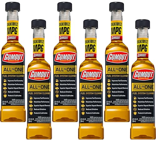 Gumout 510016 All-in-ONE Complete Fuel System Cleaner, 10oz. (Pack of 6) - size: Pack of 6, style: All in one Complete Fuel System Cleaner