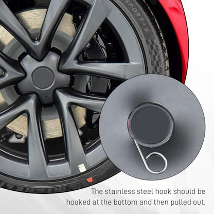3PCS Car Wheel Hub Bolt Nut Cover Removal Tool, Lug Nut Removal Tool, 3 Type Car Wheel Hub Bolt Cover Remover, Car Accessories Tire Hub Puller & Lug Cap Puller Hook Universal for Most Vehicles