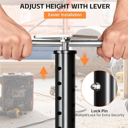 4 Pack 55"-98" Adjustable House Floor Wall Jack, 18000 lb Max Load Capacity | Floor Joist Jack for Leveling, Framing, Basement, Crawlspace, Beam, Roof, Stair and Ceiling Support