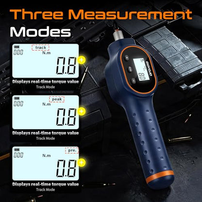 GOYOJO Digital Torque Screwdriver 1.77-17.7 in.lb / 0.2-2 Nm, 1/4 Adjustable Inch Pound Torque Wrench Screwdriver Set with Strong Magnetic Bits,999 Data, for Gunsmithing, Electronics and Mounting - size: 1.77-17.7 in-lb