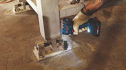 BOSCH GDS18V-330CN 18V Brushless Cordless Connected-Ready 1/2 In. Mid-Torque Impact Wrench with Friction Ring and Thru-Hole (Bare Tool) - style: Tool Only
