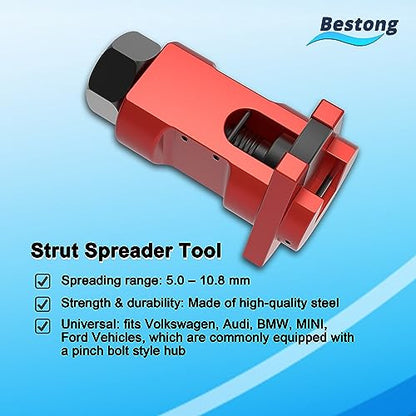 Strut Spreader Tool 5.2-10.8mm for Suspension & Shock Removal | Expands suspension clamps from 5.2-10.8mm for faster strut and shock absorber removal on pinch-bolt hubs.