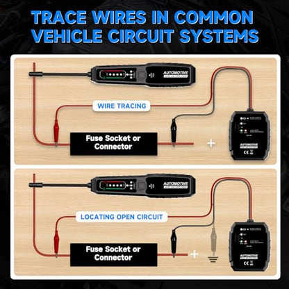 VSTM Wire Tracer Automotive Electrical Open & Short Finder, Circuit Breaker Finder, Circuit Tester, Fault Probe Cable Tracker, DC 6-42V Electrical Circuit Diagnostic Tool