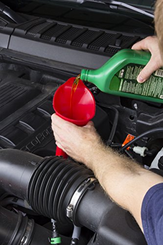 FloTool Automotive Funnel for Gas, Oil, Transmission, Coolant and Other Fluids, with QuickFill Technology & Splash Guard (10718WR)
