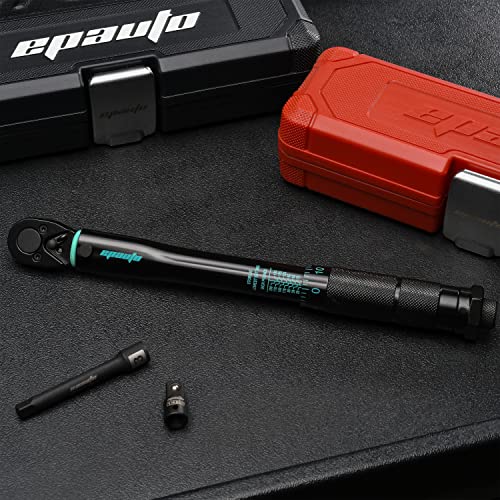 EPAuto 1/4-Inch Drive Click Torque Wrench, Black, 20-200 in.-lb. - size: 1/4-Inch Drive 20-200 In-lb