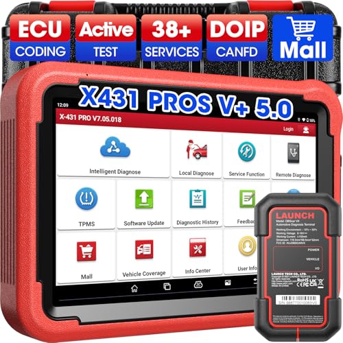 2026 NEW LAUNCH X431 PROS V5.0 Bidirectional Scan Tool, Free Update, ECU Online Coding, CANFD&DOIP, FCA AutoAuth, V.A.G Guide, 37+ Reset for All Cars, OEM Full System Car Scanner - style: X431 PROS V5.0
