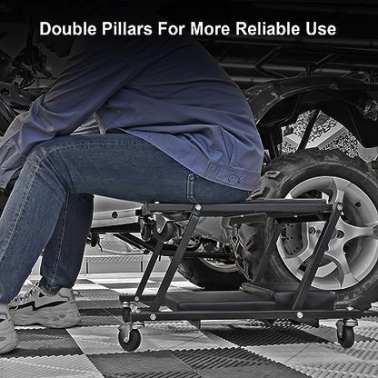 Torin 36" Rolling Foldable Car Creeper, Automotive Creeper 2-in-1 Garage Shop Creeper for Auto Repair, 300 Lbs Capacity, Black, TAM6505BB - style: Folding Creeper-36inch-Black