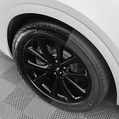 JSCARLIFE Tire Shine & Dressing Applicator Brush, Curved Sponge with Handle | High-Density Foam Sponge, Tire Dressing, Sealant & Glaze Application, Leather Seat Cleaning, Automotive Interior Polishing