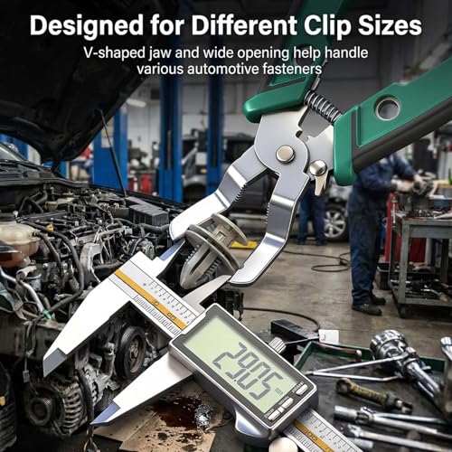 Multi-Function Trim Clip emoval Pliers – Heavy Duty Multi-unction Automotive Fastener Tool for Car Interior Panel, Door Clips, Wire Cutting & Stripping