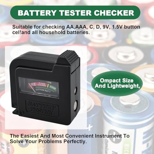 1Pc BT-860 Universal Small Battery Volt Tester Checke | High Accuracy Portable Digital Battery Capacity Monitor for AA AAA C D 9V 1.5V Batteries