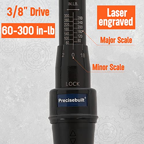 3/8" Drive 60-300 in-lb Click Tech Torque Wrench - size: 3/8" DR. 60-300 in-lb