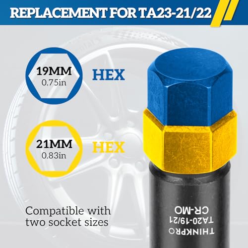 10 Spline Lug Nut Socket for TA20 19/21 10-Spline Lug Nut Tool Key | 10 Point Socket Compatible with Bimecc 10 Spline Lug Nut Key,19,21mm Hex Drive 10 Spline Socket - color: Ta20-19/21