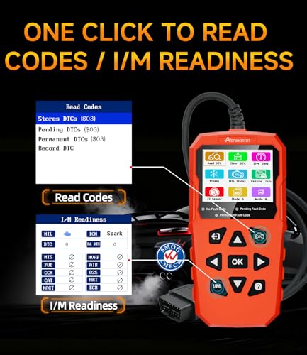 OBD2 Scanner,V880 Car Scanner Diagnostic Tool: Car Check Engine Code Reader with Reset,Live Data & Freeze Frame,Mode 6, Mode 8, OBDII Scan Tool for All OBD II Protocol Vehicles Since 1996 - color: red