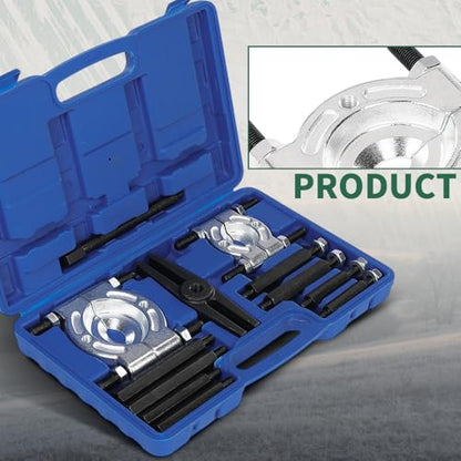GRAND ORANGE 5-Ton Bearing Separator Set Flywheel Gear Puller Kit | 12PCS Heavy Duty 45# Steel with Storage Case